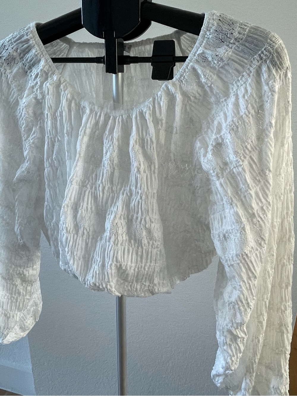 White Women's Smocked Top